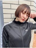 ボブミニボブ似合わせカットベージュカラー【AMU】