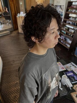 ヘアラウンジ アングゥ(hair lounge ungu) short hard perm