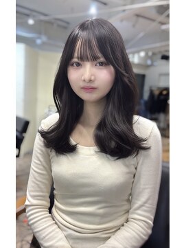 エル バイ ホーム(L by HOME) ブリーチなし 透明感 グレージュ くびれヘア