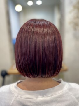 サプリ 国分寺店(Sapuri) ツヤボブ×レッドカラー