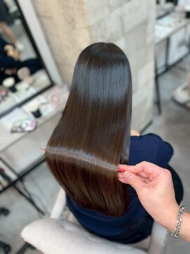 ハル 新宿(haru) ショコラブラウン/ロングヘア/髪質改善/ツヤ髪ストレート/垢抜け