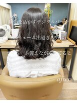 ミュー 天満橋(MEU)&nbsp;品のあるミディアムカールスタイル