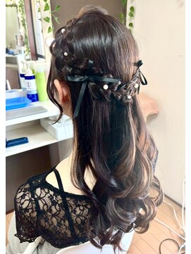 ジェミータ 横浜 艶ハーフアップ【横浜/ヘアセット/着付け/ヘアメイク】
