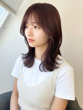 ソア 渋谷(soar) ミディアムレイヤーくびれヘア髪質改善顏まわりカット渋谷