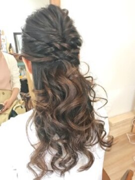 ロカット サロン(Roquat Salon) ハーフアップウェーブヘアアレンジ【ヘアセット　立川/立川南】