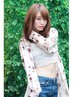 前髪ストレートor前髪パーマ＋デザインカット＋美髪ケアTR　￥12600