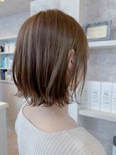 キャアリー(Caary) 福山市Caary人気ツヤツヤナチュラルボブイルミナカラー夏カラー