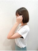 アッシュブラウン×ボブ