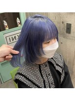 インク 渋谷(INK.)&nbsp;ラベンダーブルーウルフカット