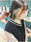 【村上慶登】ペールグリーン インナーカラー ブリーチ ボブ 20代