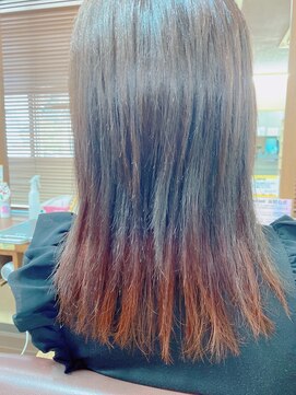 プレッソヘアー Presso hair インナーカラーオレンジ