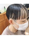 【ポイントブリーチ】ベリーショート×フレーミングカラー