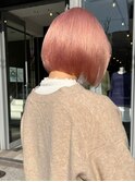 865ガーネットレッドダスティーピンク金髪ボブタンバルモリボブ