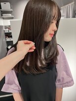 ヘアーエスクールシーユー 枚方T-SITE店(hair S.COEUR×Cu) お顔周りレイヤー/透明感カラー/ベージュカラー