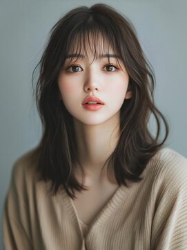 アルトリスト(Altruist Aging×HAIR&SPA) ★ダークアッシュ大人ガーリーボブ着物ミディアムレイヤーカット