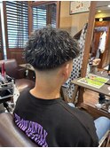 白メッシュ×ツイスパ