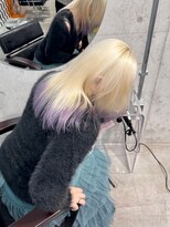 リル ラウム 原宿(LiL Raum)&nbsp;デザインカラー 抜きっぱなしブロンド