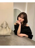 くびれモノトーンミディアム_メルティカラー似合わせカット