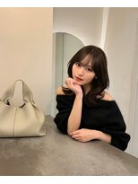 ラル 立川(lar)&nbsp;くびれモノトーンミディアム_メルティカラー似合わせカット