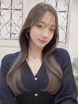 ミニョン(& mignon) 韓国ヘア/マットベージュ/縮毛矯正履歴あり