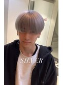 シルバー/ブリーチ/ラウンドマッシュ
