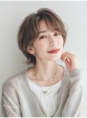 白髪ぼかしカラー白髪ぼかしハイライト大人ショート30、40、50代