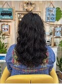 しっかりウェーブヘア