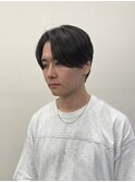 メンズ前下りセンターパート/フェザーパーマ/横浜