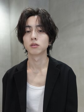 バイフィフス 原宿/表参道(by fifth) 原宿シャドウパーマメンズカットセンターパートウルフ30代