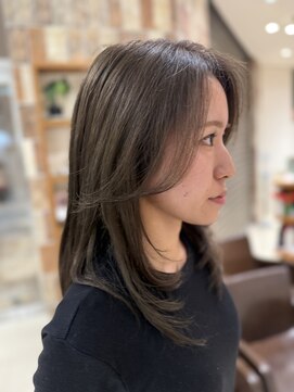 ピークアブー アヴェダ アトレ恵比寿(PEEK-A-BOO AVEDA) ミディアムレイヤー/ミディアムシャギー/顔周りレイヤー