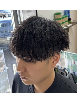 マッシュツイストシャドウパーマ