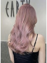 アース 栄店(HAIR&MAKE EARTH)&nbsp;ピンクミルクティーベージュ/ブリーチ2回～/栄/韓国