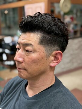 アポロカットステージ 相模大野店 オールバックパーマ<理容室>[メンズ/相模大野]