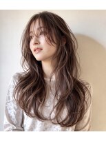 ソレイユトウキョウシブヤ(SOLEIL TOKYO shibuya)&nbsp;ロングウルフカットレイヤー韓国顔周りブリーチなしグレージュ