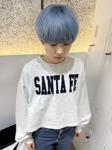 オプス 大名店(Ops)&nbsp;☆クールに振り切る×ペールブルー×マッシュ