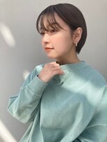 エル 横浜 ウエスト(eL 横浜 west) 50代人気 若見え 朝楽 美シルエット 前髪あり 小顔ショートボブ