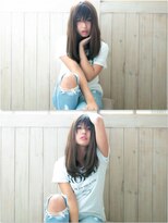 エイミーバイアフロート(amie  by afloat)&nbsp;大人可愛いナチュラルストレート×シースルーバング◎