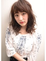 コカブ 本山(KOCHAB)&nbsp;セミウェットスタイリングのウェーブミディ