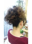 ふわふわ華やかアップ☆