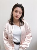 Lien☆波打ちウェーブ毛先パーマ×ナチュラルフォギーベージュ