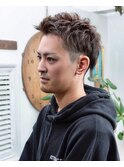 ダークアッシュワイルドツーブロック<SHOW the Barber>