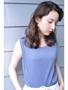 ロロ(ro-ro) 【恵比寿ro-ro】セミウェットウェーブ×オリーブカラー