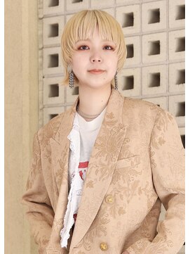 オンヌ(onnu) マッシュウルフショート×抜きっぱなしブロンド