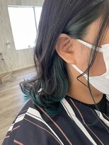 ヘブンリー(heavenly)&nbsp;#インナーカラー#インナーグリーン#オリーブ#カーキカラー