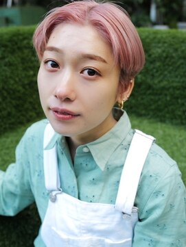 アレンヘアー 九条店(ALLEN hair) #ミルクティーピンク#春カラー#ハイトーンカラー
