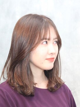 クリュウゲート 三鷹店(KURYU GATE) 黒髪/グレーベージュ/レイヤーロング/前髪パーマ[三鷹/三鷹駅]