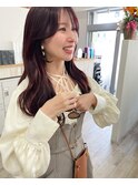 *ピンクラベンダー 濃いめ 透明感 韓国ヘア 小顔バング 神戸