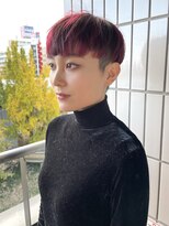 ザ オーダー(THE ORDER)&nbsp;レディース刈り上げベリーショートチェリーレッドデザインカラー