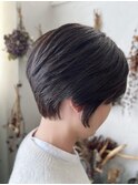 2024 前下がり ハンサムショート  髪質改善　骨格補正
