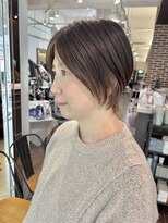 ヘアーアンドメイク ビス(HAIR&MAKE bis)&nbsp;長めハンサムショート☆川村桃子